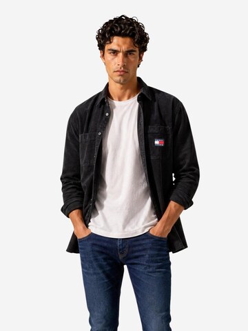 Tommy Jeans - Ajuste regular Camisa 'DM0DM23705' en negro