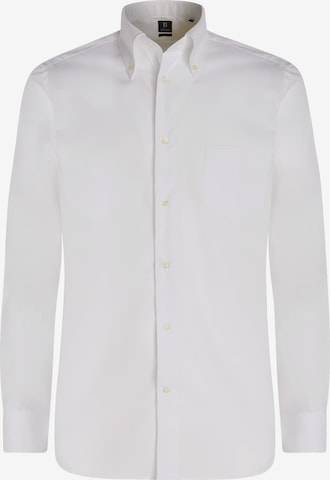 Boggi Milano Regular fit Overhemd 'Boston' in Wit: voorkant