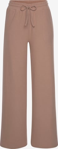 LASCANA Pajama pants in Beige: front