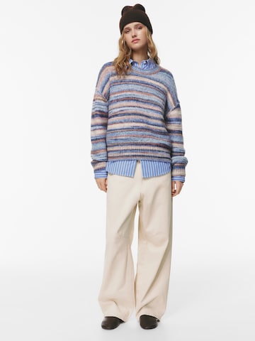 Pull-over Pull&Bear en bleu : devant