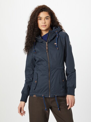 Ragwear Weatherproof jacket 'DANKKA' in Blue: front