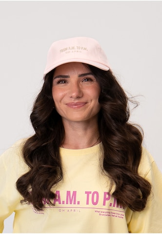 Cappello da baseball 'Aviva' di OH APRIL in rosa: frontale