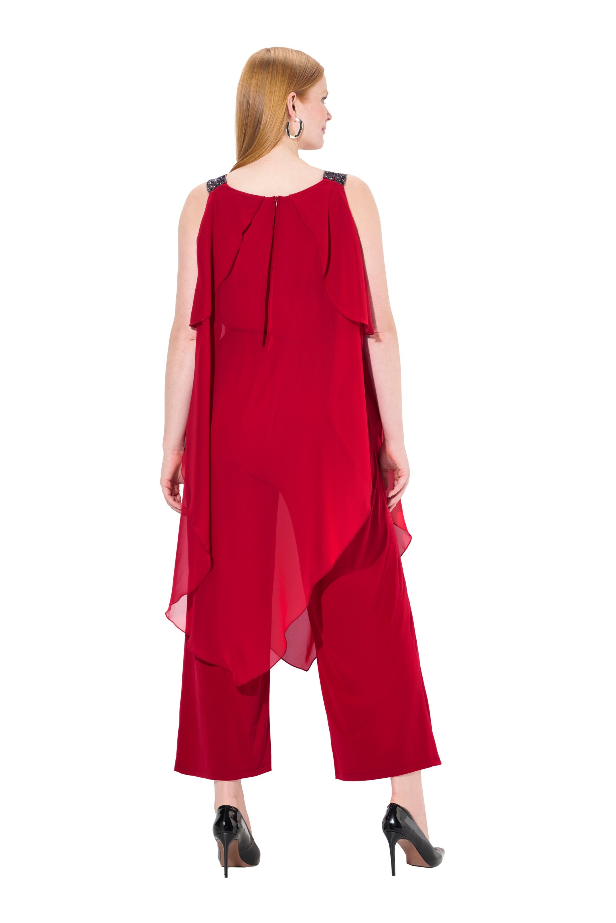 Ulla Popken Jumpsuit in Rood