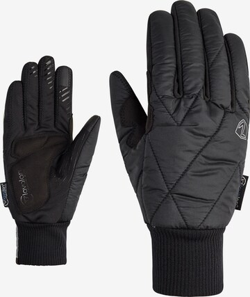 ZIENER Athletic Gloves 'DAGGI' in Black: front