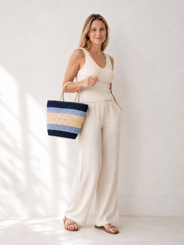 COLLEZIONE ALESSANDRO Shoulder Bag 'Teneriffa' in Blue: front