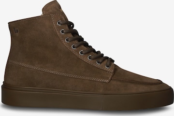 BLACKSTONE Hög sneaker 'RUBY EERO - ZIPPER' i brun: framsida