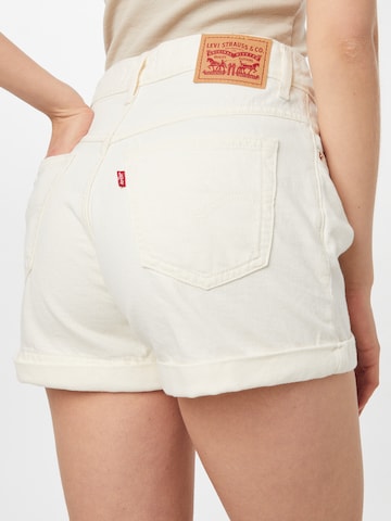 LEVI'S ® Loosefit Jeans 'Mom A Line Short' i vit