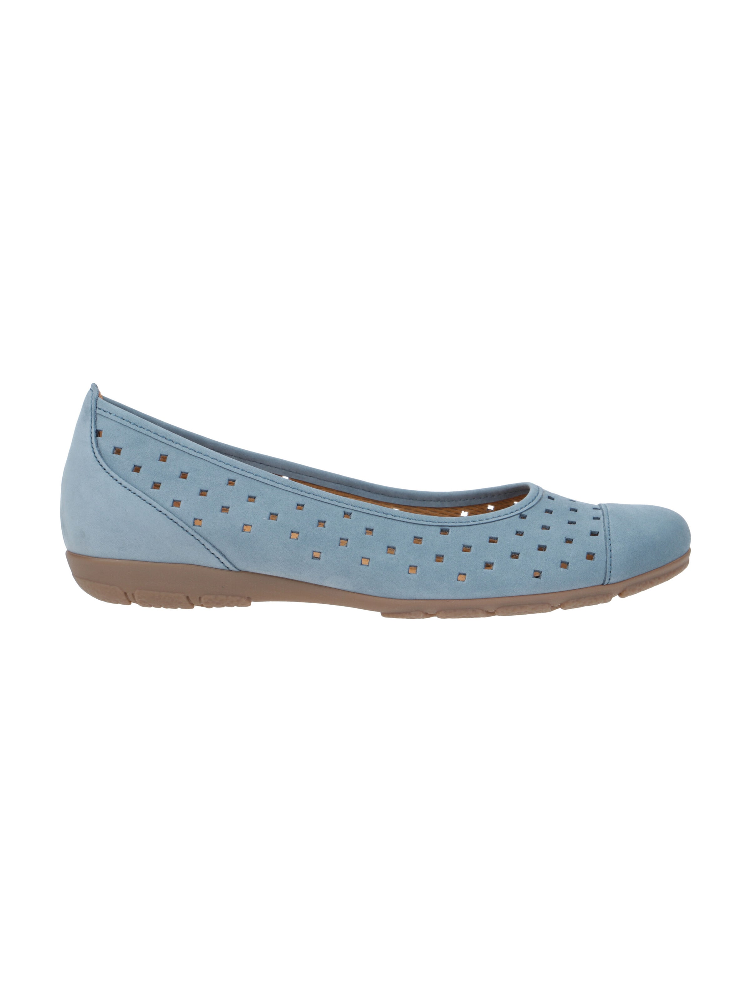 GABOR Ballerina 'Gabor Schuhe Ballerina denim blau gelocht 84.169.10'‌‌‌‌‌‌ in Blau