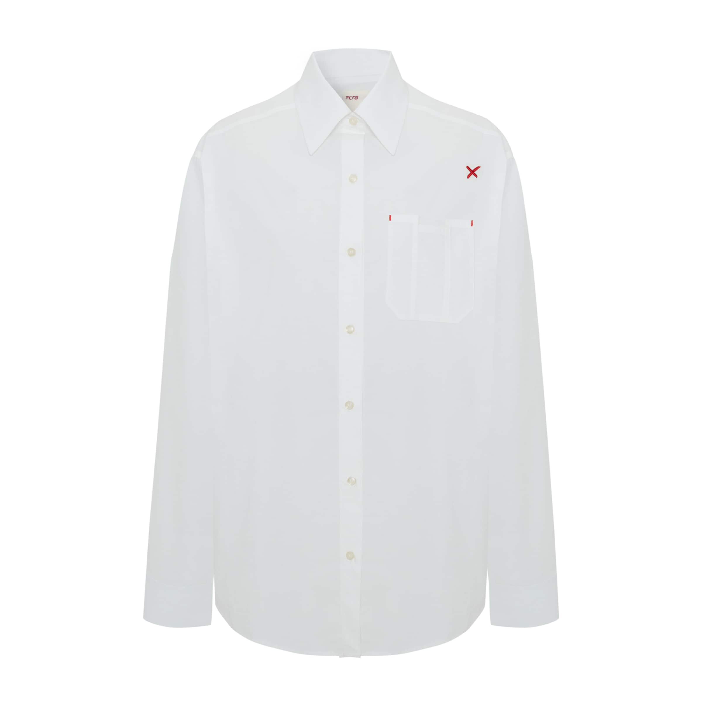 PCFG Regular Fit Hemd in Weiß: Vorderseite