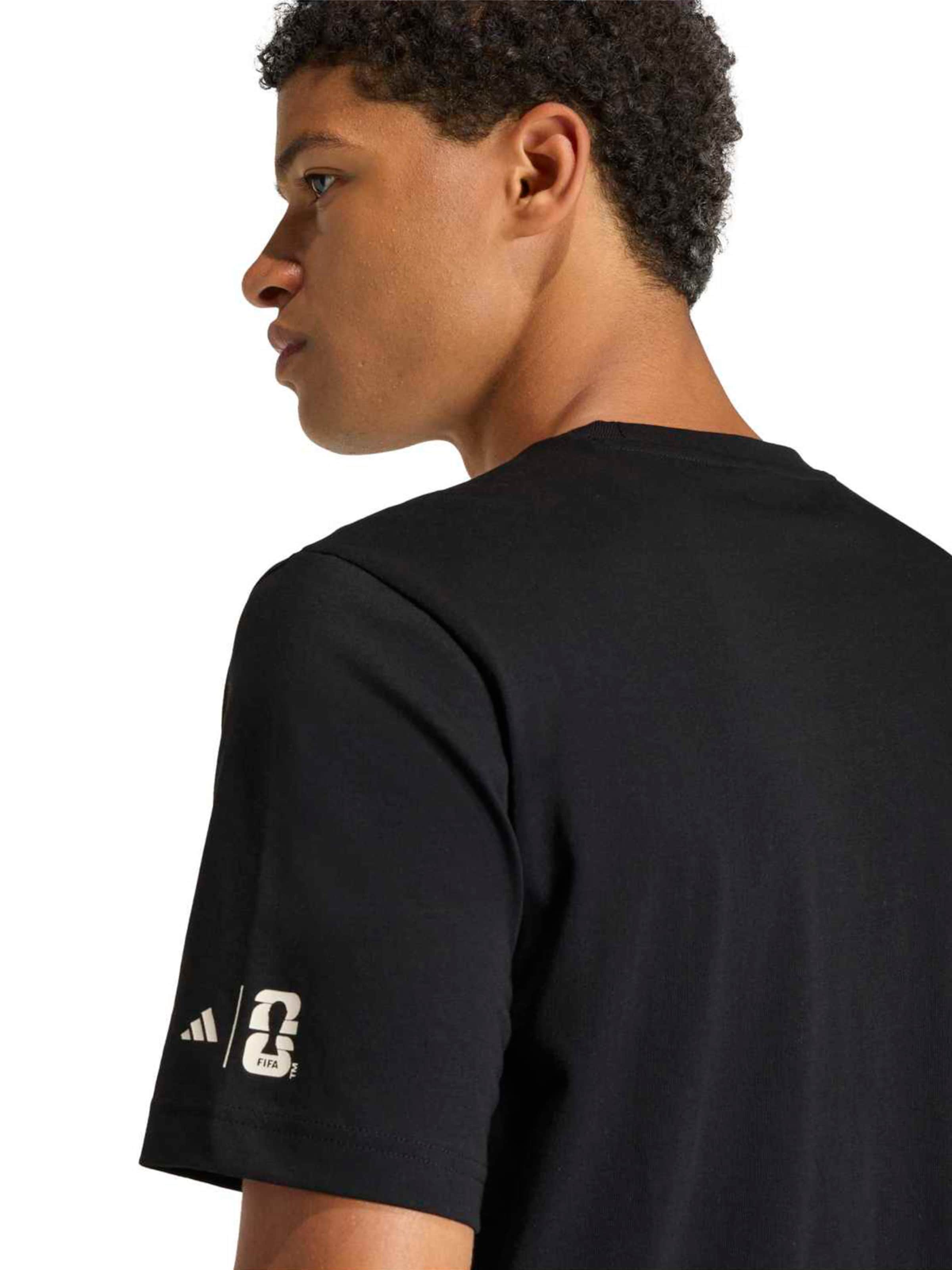 juoda ADIDAS SPORTSWEAR Sportiniai marškinėliai 'WC BALL'