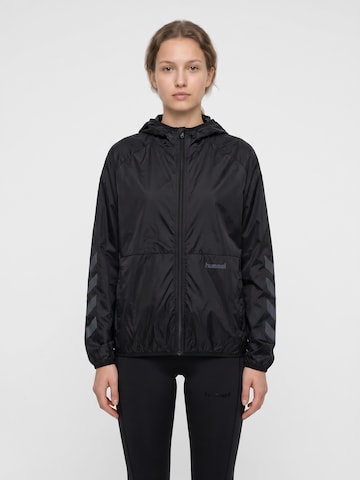 Hummel Sportief sweatshirt in Zwart: voorkant