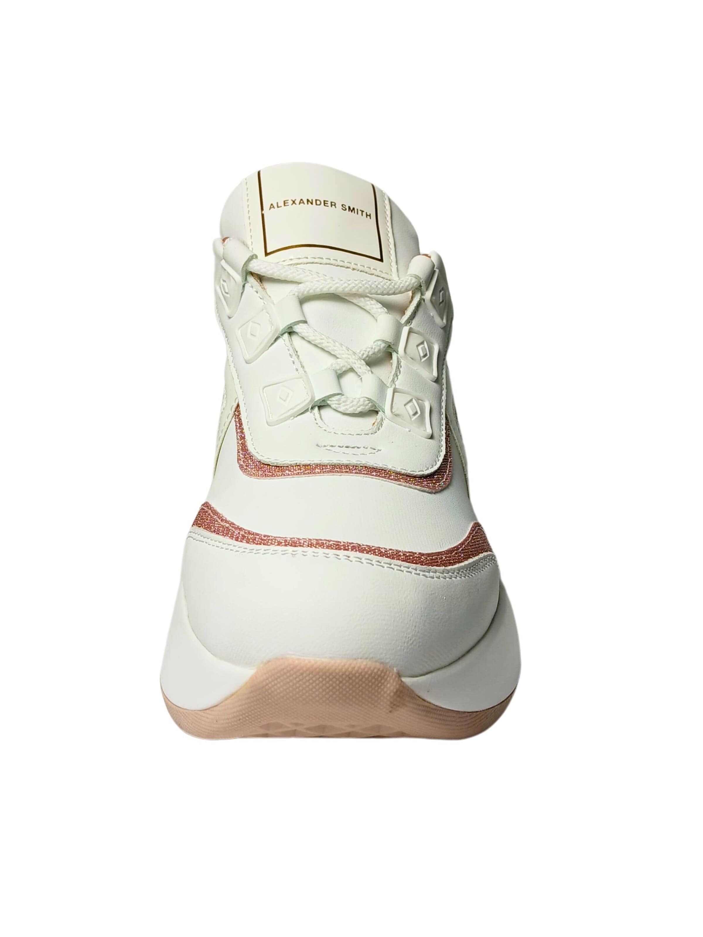 Alexander Smith Platform trainers in White