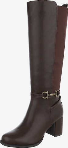 Ital-Design Boots in Brown: front