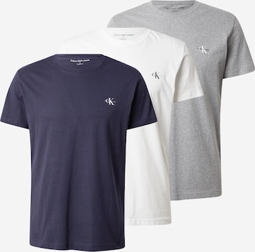 Calvin Klein Jeans Тениска в синьо: отпред