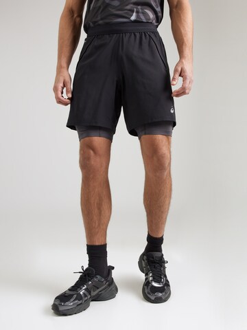 ASICS Regular Sports trousers 'ROAD' in Black: front