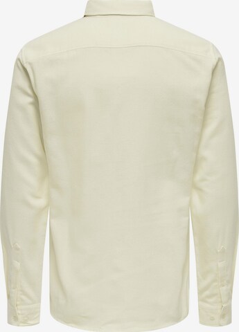 Coupe regular Chemise Only & Sons en beige