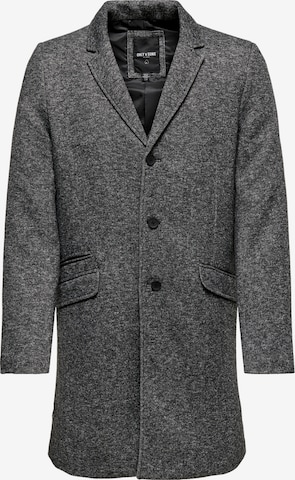 Only & Sons Between-Seasons Coat 'Julian King' in Grey: front