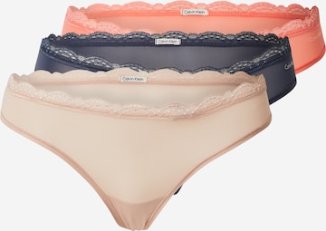 String Calvin Klein Underwear en beige : devant