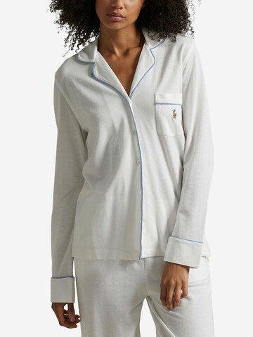 Pyjama ' Knit Oxford ' Polo Ralph Lauren en blanc : devant