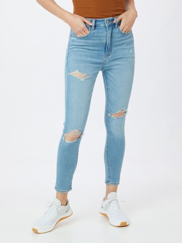 American Eagle Skinny Jeans in Blue: front