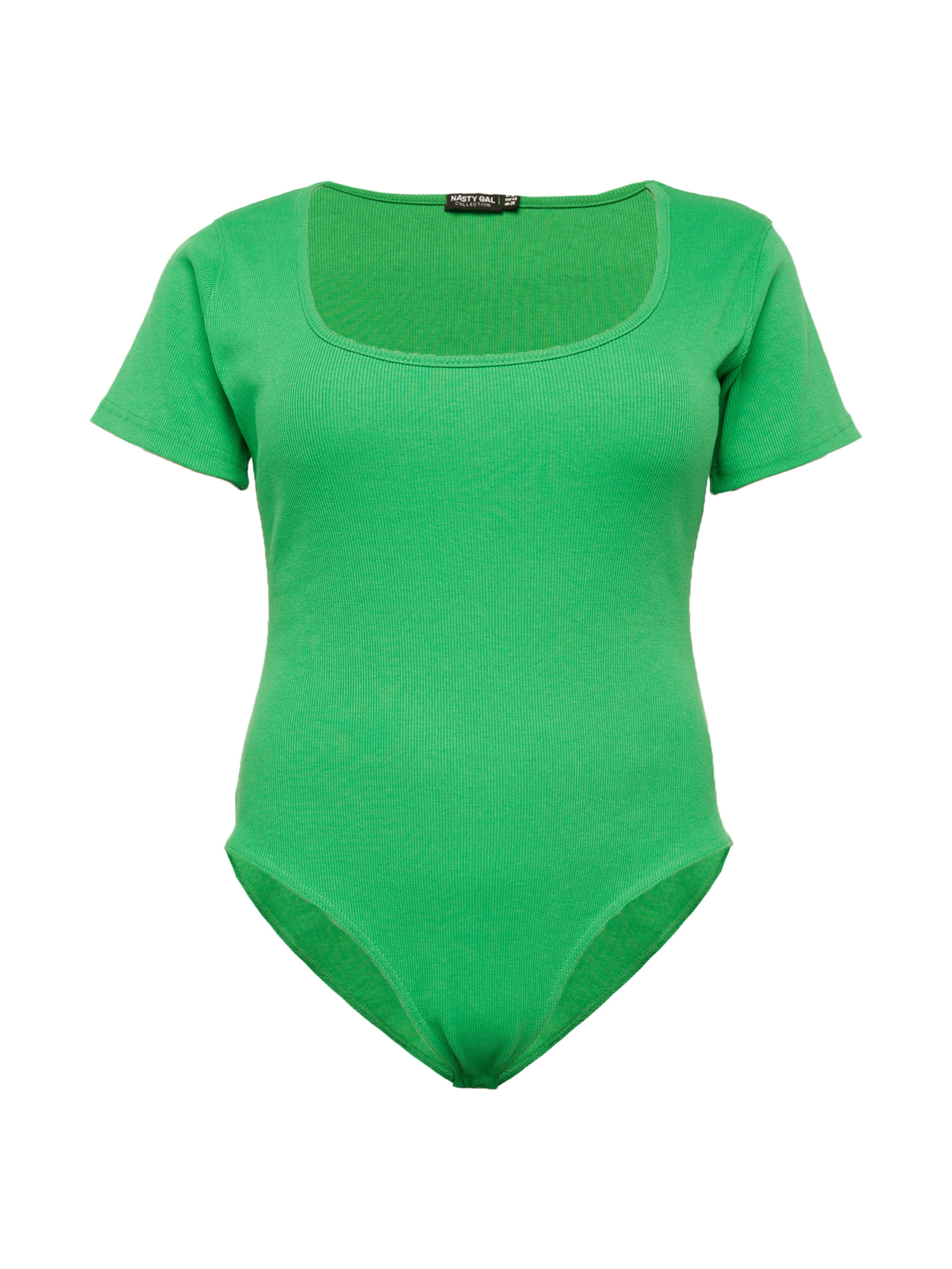 Nasty Gal Plus Tričkové body – zelená: přední strana
