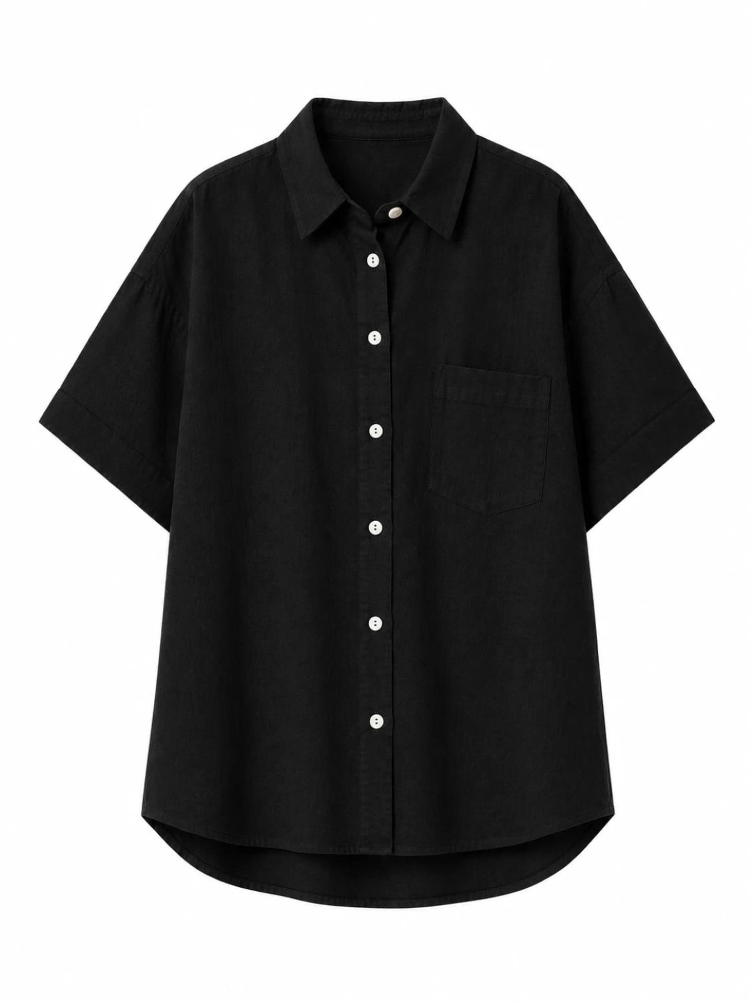 BREEZERA Blouse in Black: front