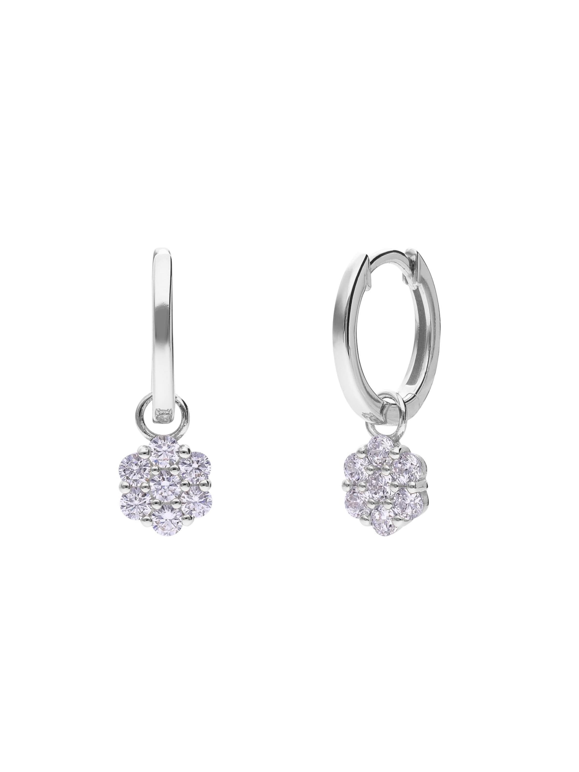 Boucles d'oreilles 'Chic' Lucardi en argent : devant
