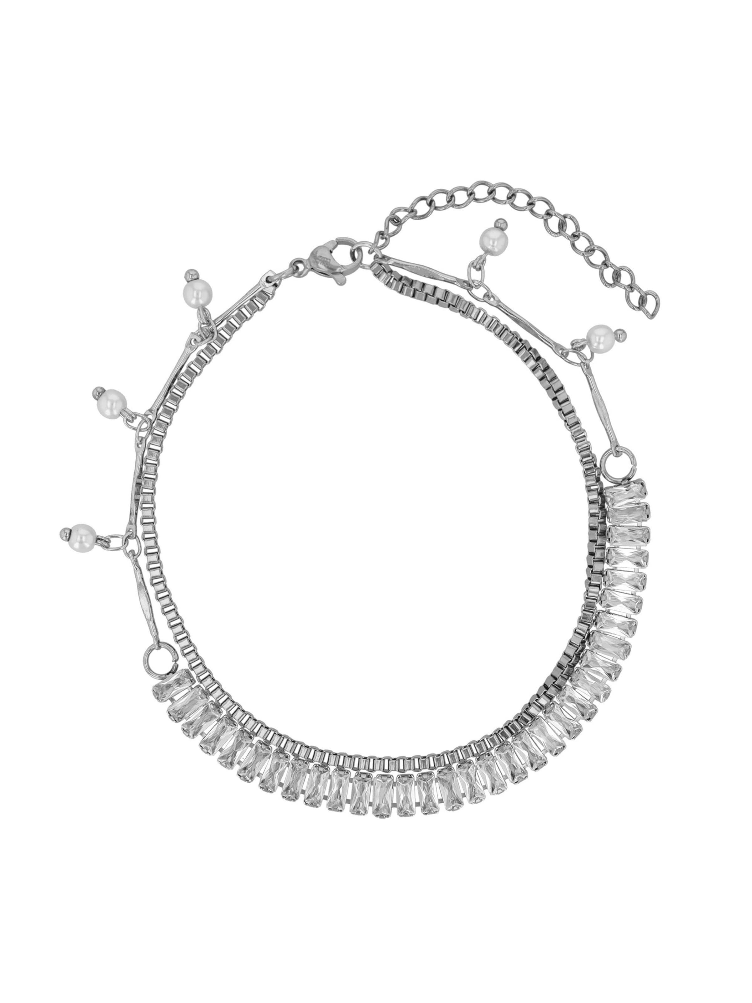 Akzent Fußschmuck 'Xaina, langlebig'‌‌‌‌‌‌ in Silber: Vorderseite