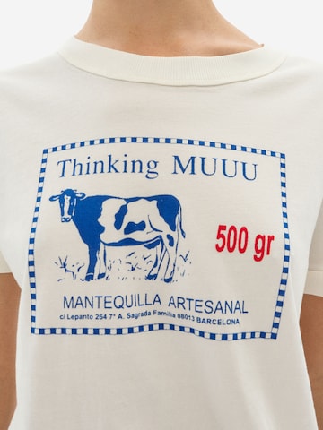 Thinking MU Футболка 'Zowi' в Белый
