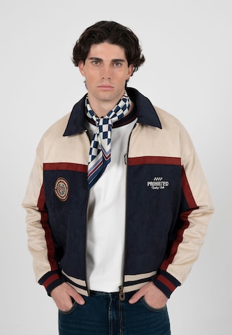 Prohibited Tussenjas 'Club' in Blauw: voorkant