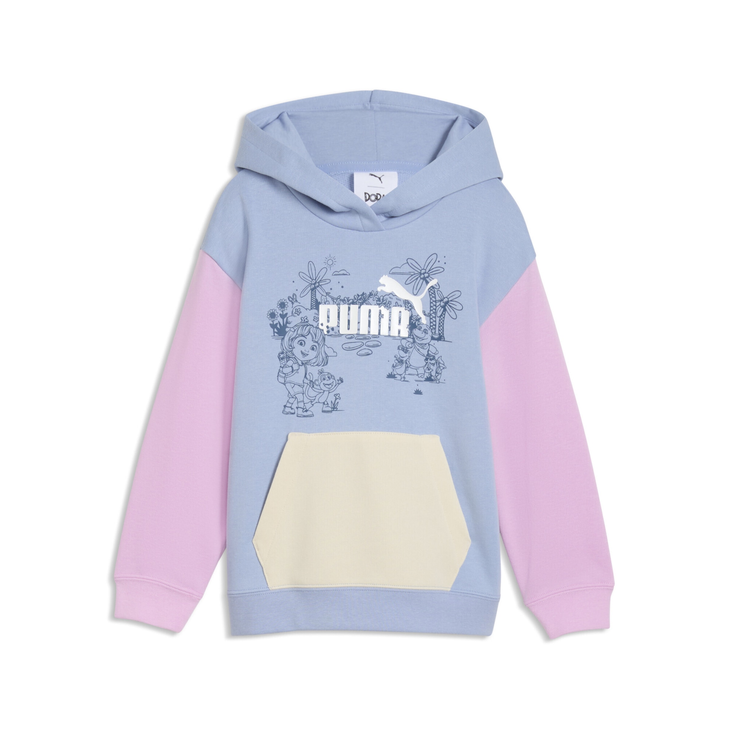 PUMA Sweat-shirt en 110 en bleu clair / mélange de couleurs, Vue avec produit