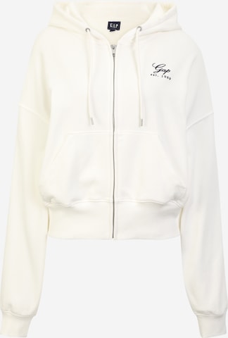 Gap Tall Tepláková bunda - Biela: predná strana