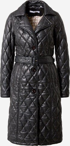 Maze Between-seasons coat in Black: front