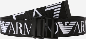 EA7 Emporio Armani - Cinturón en negro: frente