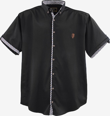 Lavecchia Comfort fit Koszula '9003A Übergrößen' w kolorze czarny: przód