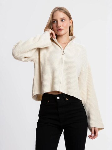 Giacchetta extra large di Hiccup in bianco: frontale