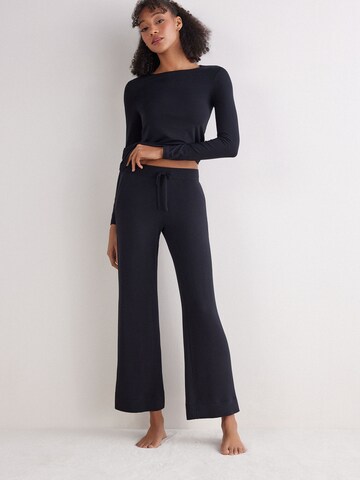 INTIMISSIMI Wide Leg Hose in Schwarz