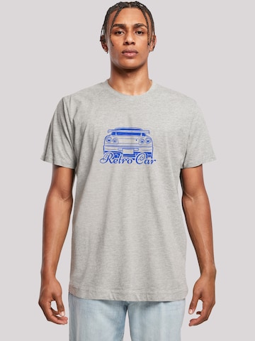 F4NT4STIC Shirt 'Retro Car Japanese Streetstyle' in Grijs