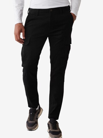Next Tapered Cargobroek in Zwart: voorkant