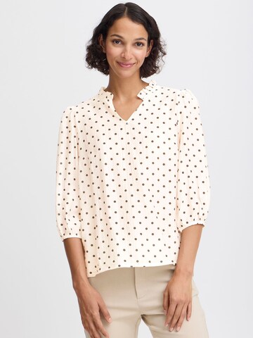 Chemisier 'Idotty' b.young en beige : devant