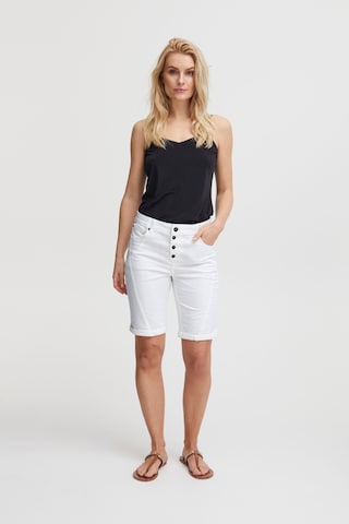 PULZ Jeans Regular Hose 'Rosita' in Weiß