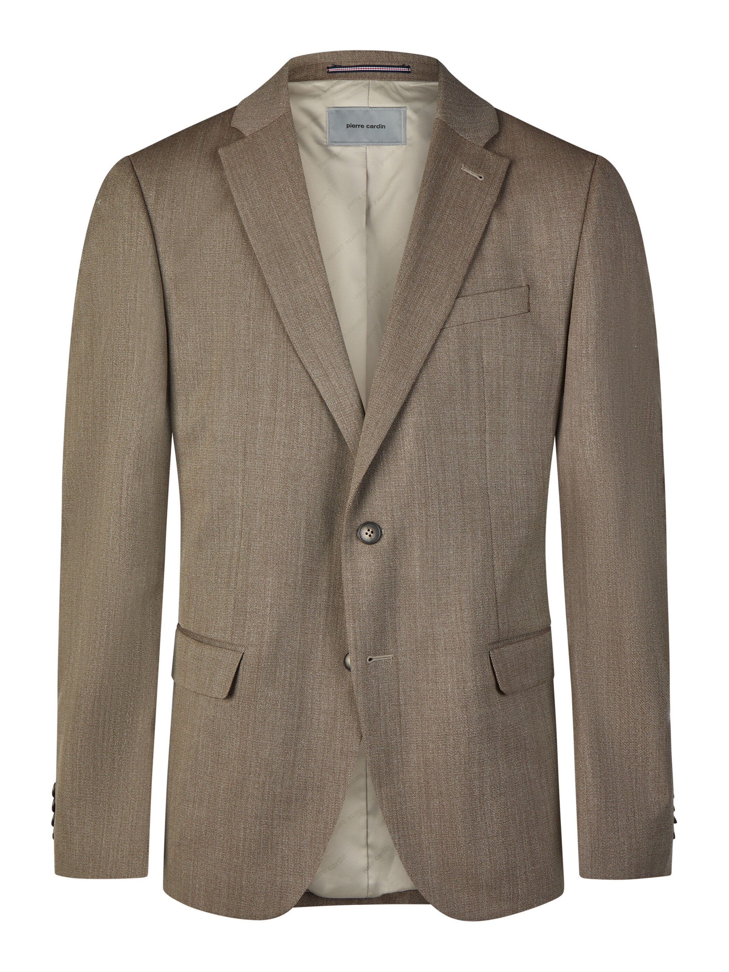 PIERRE CARDIN Slim fit Business blazer 'Grant' in Brown: front