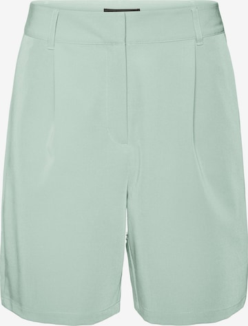 VERO MODA - Loosefit Pantalón plisado 'Zelda' en verde: frente