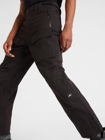 O'NEILL Loosefit Outdoorové kalhoty – černá