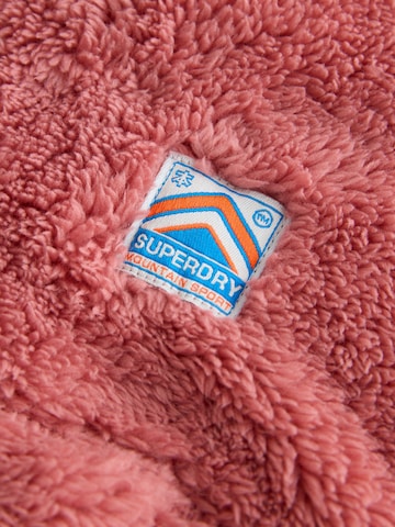 Superdry Fleece jas in Roze