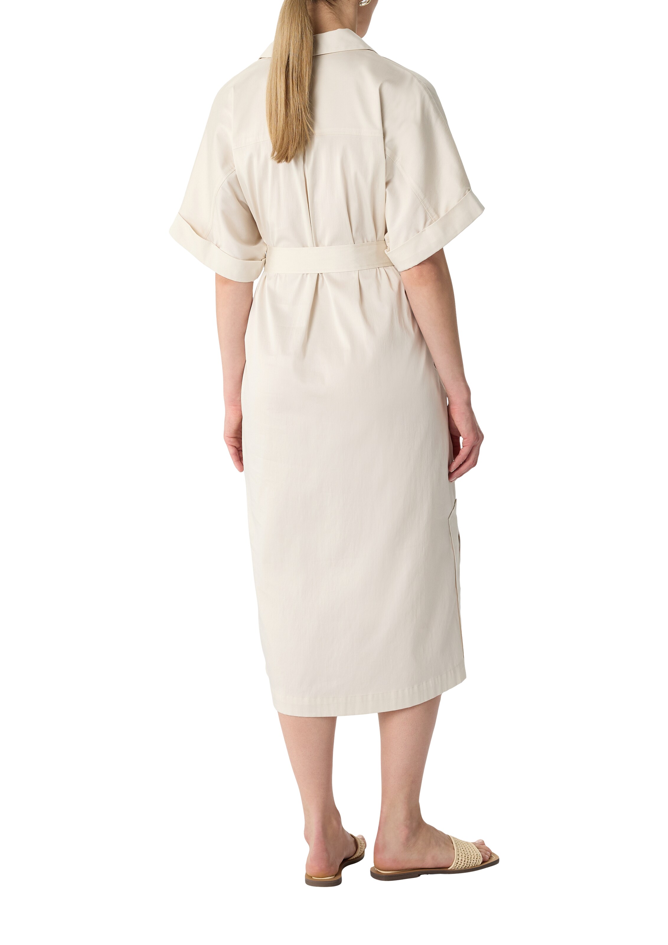 COMMA Kleid in Beige: Rückseite