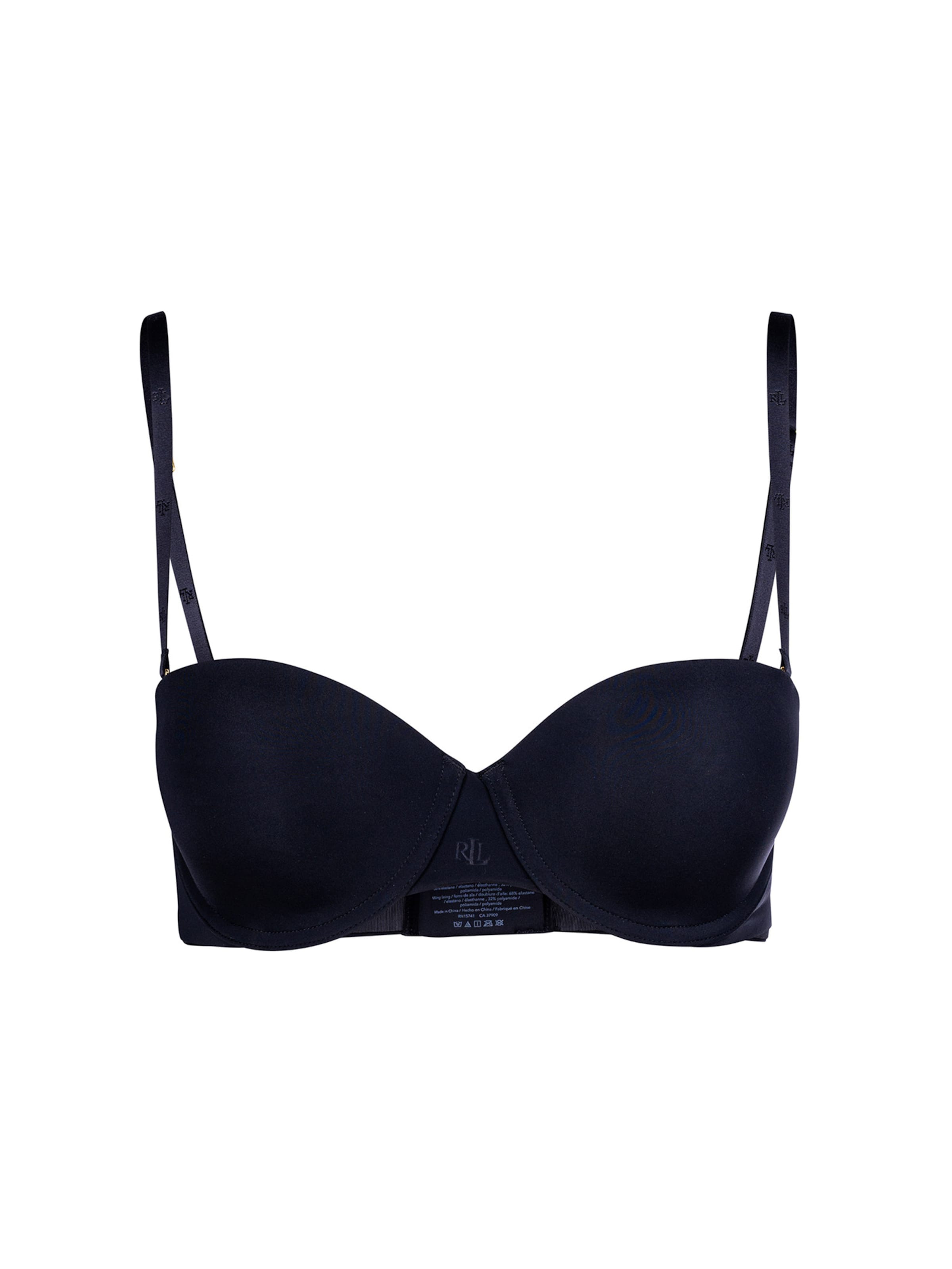 Lauren Ralph Lauren Balconette BH 'Luxe' in Zwart: voorkant