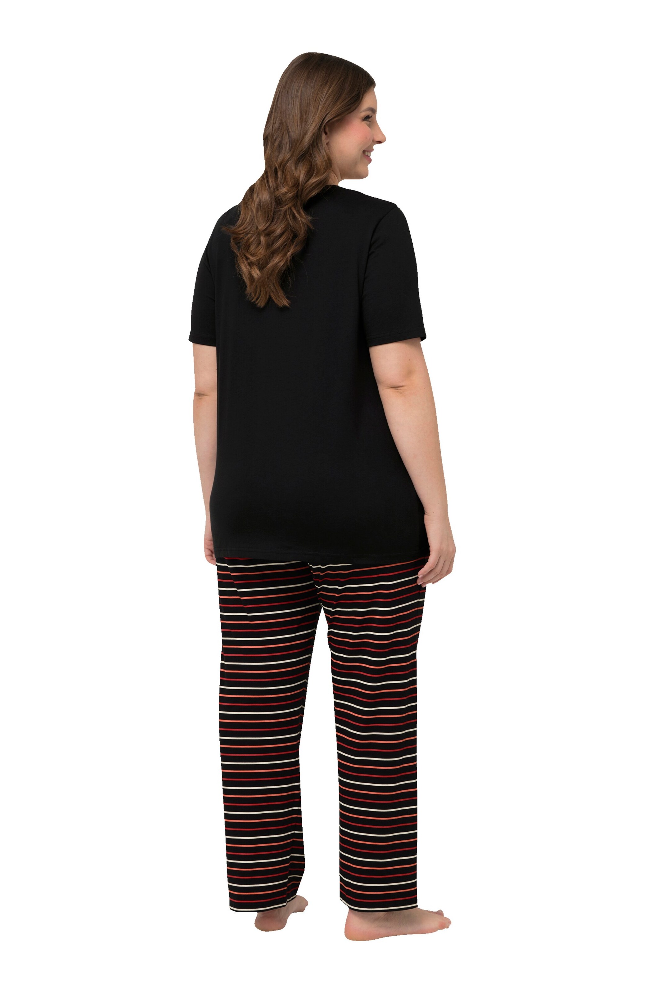 Ulla Popken Pyjama in Schwarz