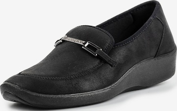 Arcopedico Moccasins in Black: front