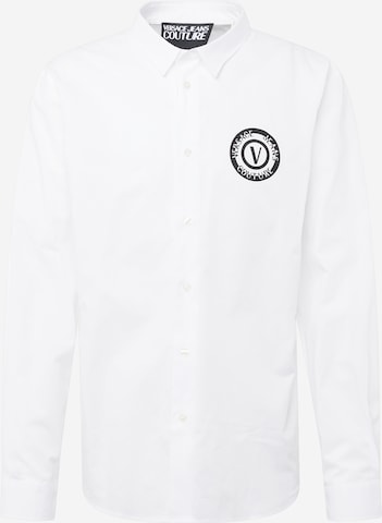 Coupe regular Chemise Versace Jeans Couture en blanc : devant